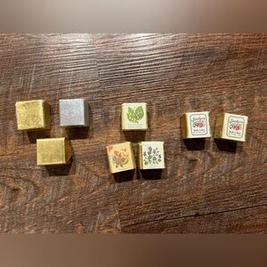 8 pk DeLagar/Assort ed Brands English Bath Cubes Floral Scents Vintage